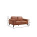 Lucca Top Grain Leather Loveseat Cognac